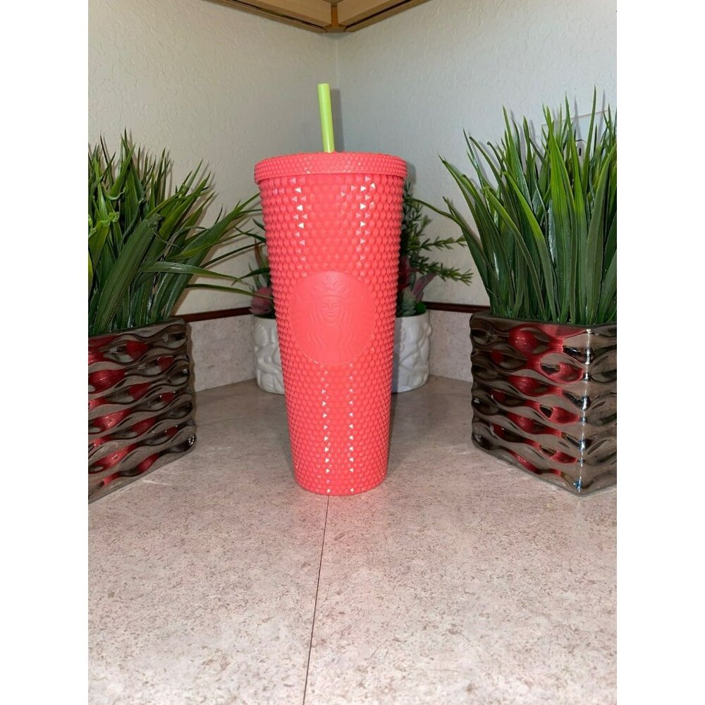 Starbucks Dragonfruit Venti Studded Cold Cup NWT 24oz